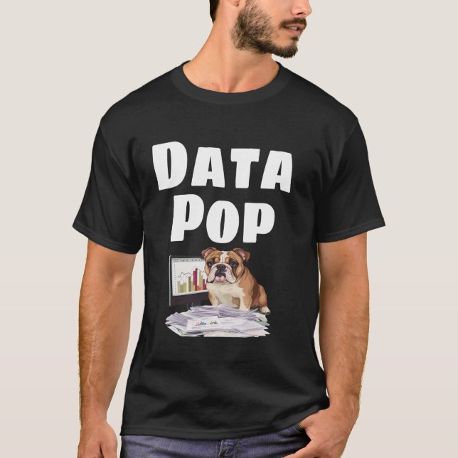 Camiseta Analista de Dados Divertidos Número Geek Contador  (Frente)