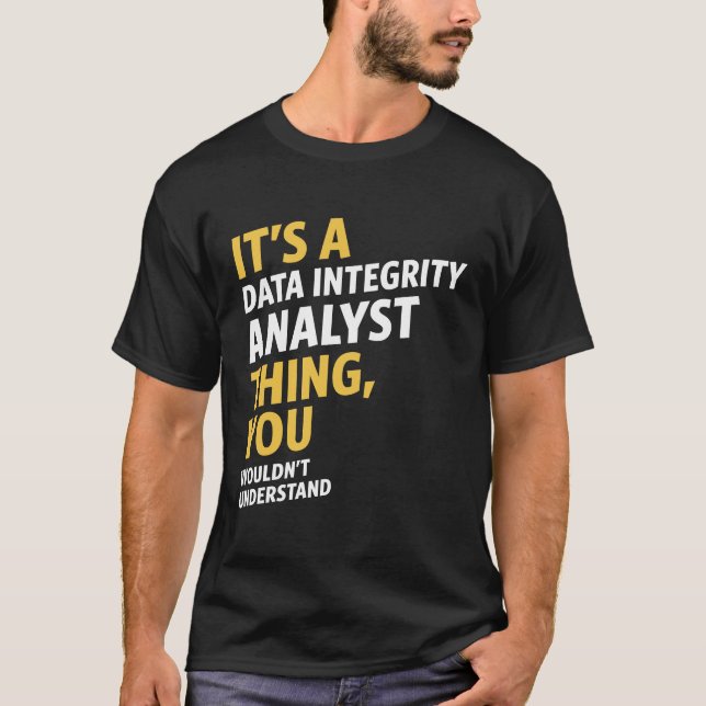 Camiseta Analista de Integridade de Dados (Frente)