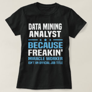 Camiseta Analista de Mineração de Dados