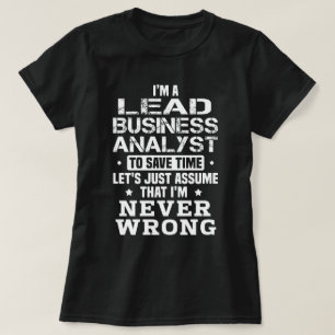 Camiseta Analista de negócios líder