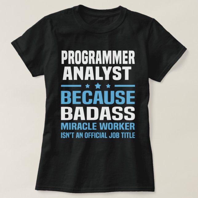 Camiseta Analista de programador (Frente do Design)