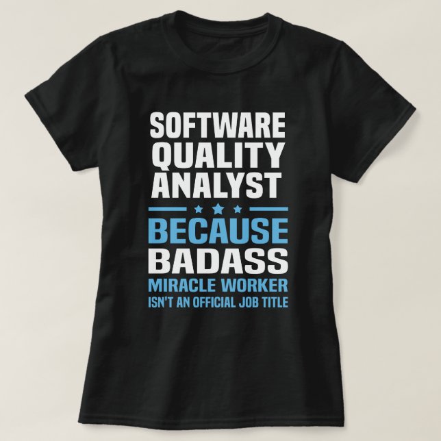 Camiseta Analista de qualidade de software (Frente do Design)