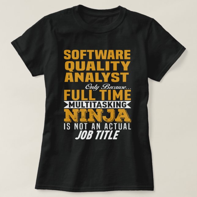 Camiseta Analista de qualidade de software (Frente do Design)