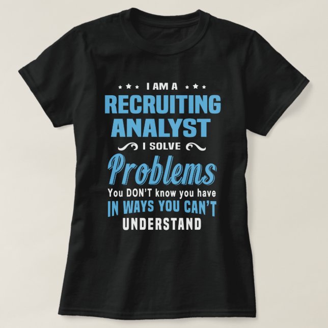 Camiseta Analista de Recrutamento (Frente do Design)
