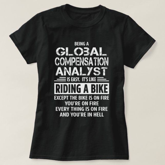 Camiseta Analista de Remuneração Global (Frente do Design)