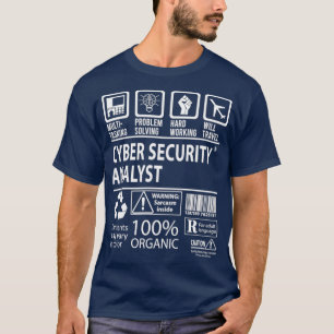 Camiseta Analista de Segurança Cibernética T