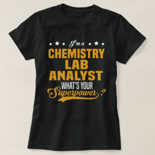 Camiseta Analista do Laboratório de Química
