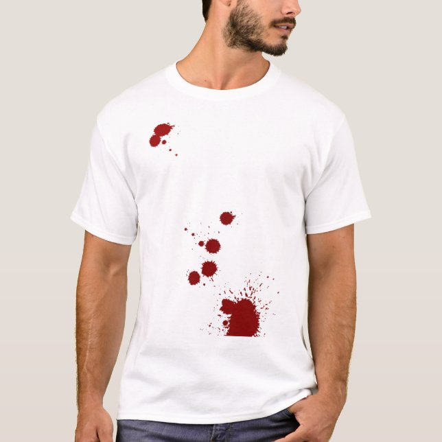 Camiseta Analista do Splatter do sangue (Frente)