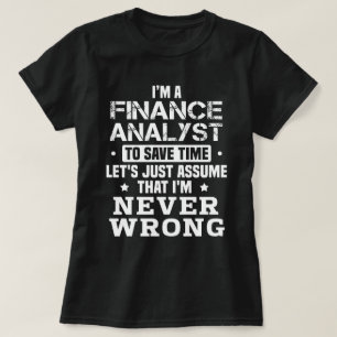 Camiseta Analista financeiro