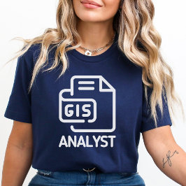 Camiseta Analista Gis, Shapefile, Especialista Gis, Geospat