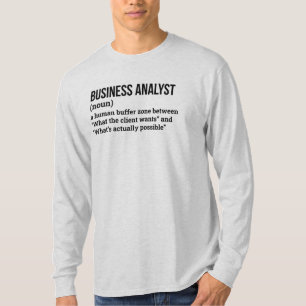 Camiseta Analista por Comediante do Dia por Tee de Definiçã