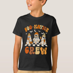 Camiseta Analítico de Comportamento Halloween Um Bom Boo Co