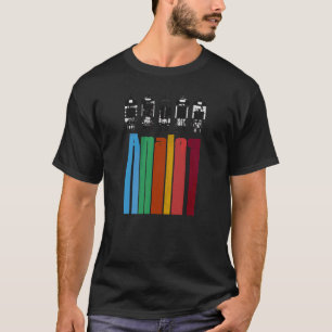 Camiseta Analog Vacuum Tubes De Válvula De Áudio Amps Retro