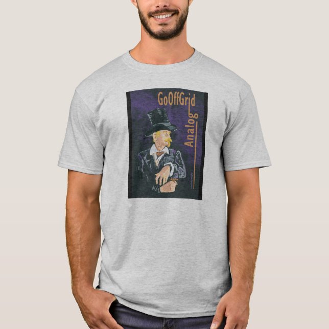 Camiseta Analógico - Desligar Grade #05 (Frente)