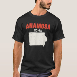 Camiseta Anamosa Iowa EUA State America Viagem Iowan
