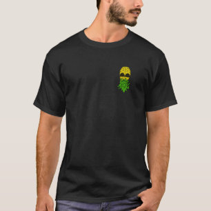 Camiseta Ananás Para Baixo Com Sombreados Para Engates Alt