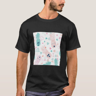 Camiseta Ananás rostos sem costura 2