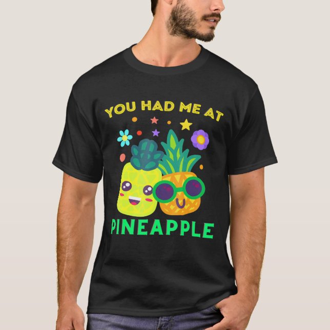 Camiseta Ananases Que Me Teve Na Pineapple Summer Men Mãe (Frente)
