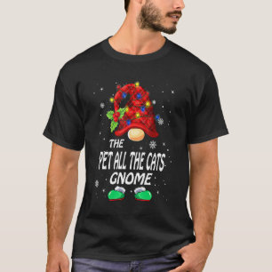 Camiseta Anão da Família Plaid Búfalo para Todos os Gatos