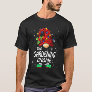Camiseta Anão de jardinagem Buffalo Xadrez Família Correspo