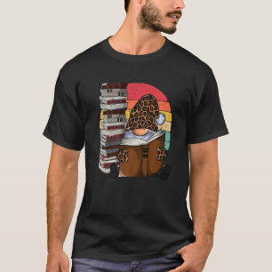 Camiseta Anão do Jardim Leopardo Lendo Livros Pôr do Sol An