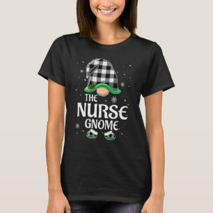 Camiseta Anão Enfermeiro Xadrez de Búfalo Natal Família Cor