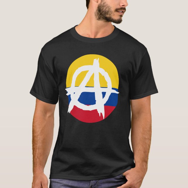 Camiseta anarcho colombia (Frente)