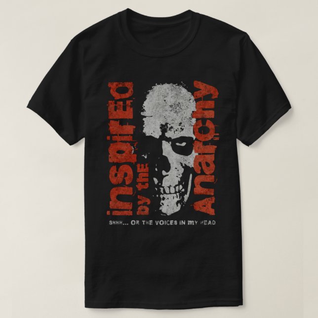 Camiseta Anarchy Skull Rebellion Tee (Frente do Design)