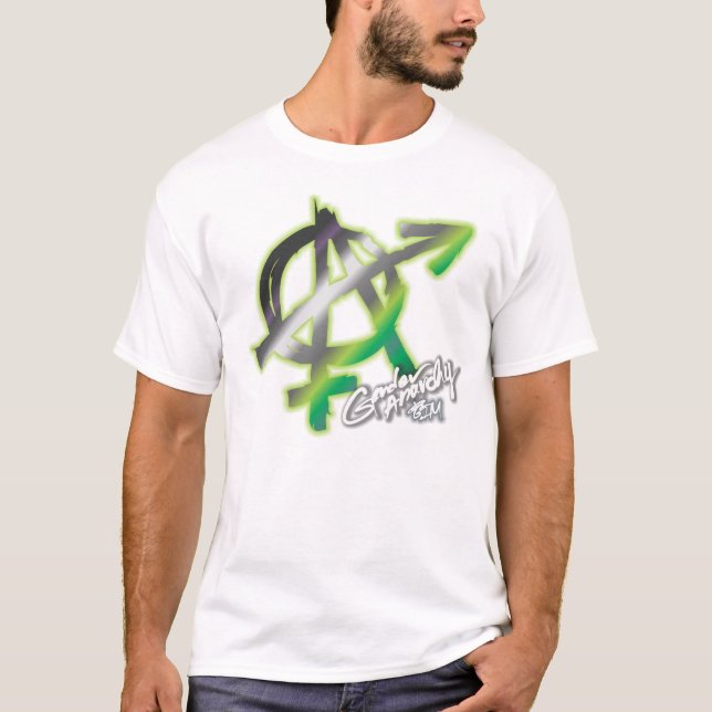 Camiseta Anarquia de Gênero (impressão frontal) - Cores de  (Frente)