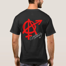Camiseta Anarquia do género (impressão traseiro) - clássico