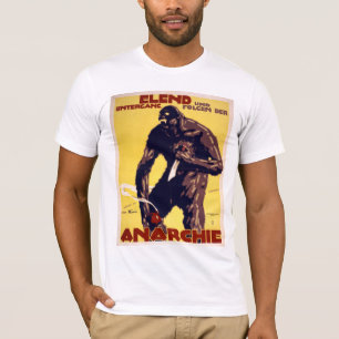 Camiseta Anarquia - poster alemão de WWI