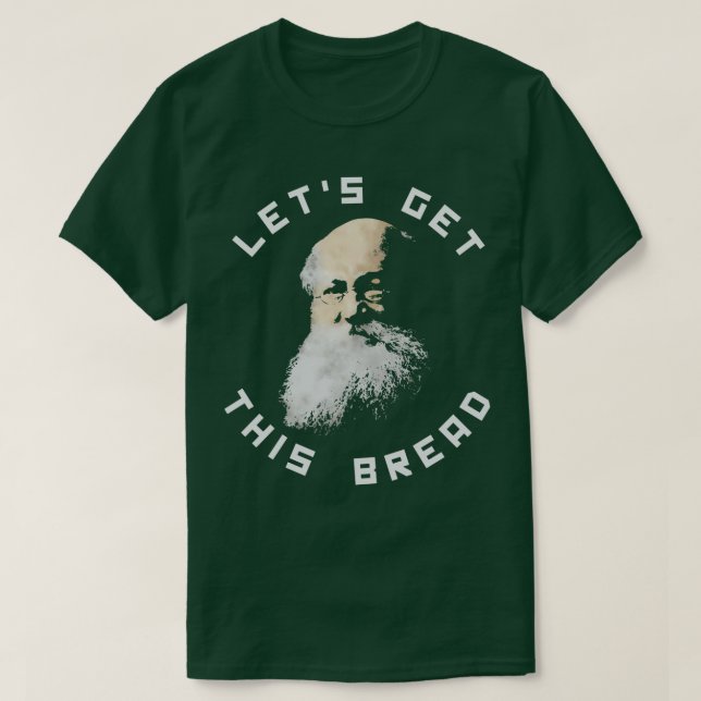 Camiseta Anarquista Kropotkin Deixa Este Pão (Frente do Design)