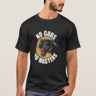 Camiseta Anarquista Pantera Sem Deuses Sem Mestrados Libert