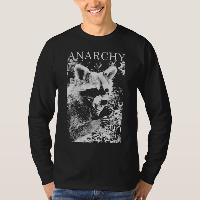CAMISETA ANARQUY RACCOON FUNNY (Frente)