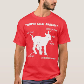 Camiseta Anatomia adequada dos caprinos Sobrevivência anima