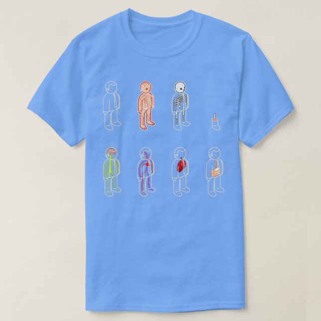 Camiseta anatomia básica (Frente do Design)