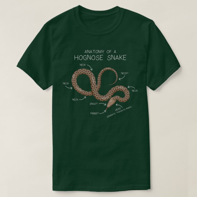 Camiseta Anatomia Cobra Hognose Cão Nosado Cobra Rel inspir (Frente do Design)