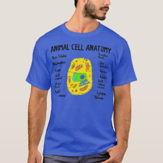 Camiseta Anatomia Da Biologia Das Células Animais Ciência S