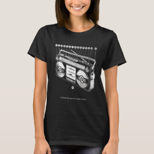 Camiseta Anatomia da Boombox Retro 80s 90s Ghetto Blaster H
