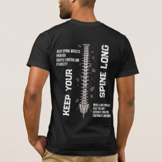 Camiseta Anatomia da Estabilidade Espinhal Longa