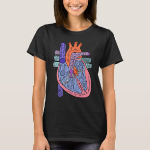 Camiseta Anatomia das Câmaras Cardíacas Para Enfermeiros Tr