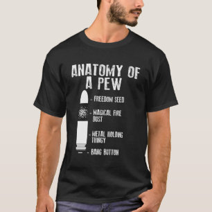 Camiseta Anatomia De Arma Engraçada À Prova De Boletim