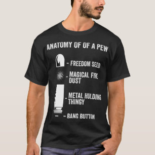 Camiseta Anatomia De Arma Engraçada Com Arma, Arma À Prova