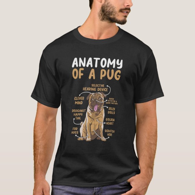 Camiseta Anatomia de Cachorro Cachorro Cachorro Cachorro Ca (Frente)
