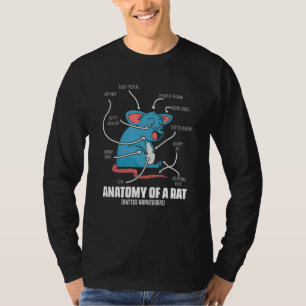 Camiseta Anatomia de definição de rato para roedor de rato