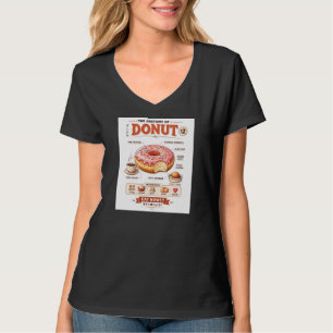 Camiseta Anatomia de Donut Retro Estética de Comida Japones