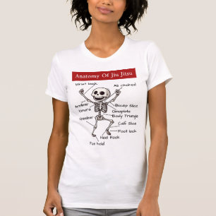 Camiseta Anatomia de Jiu Jitsu Funny BJJ Skeleton