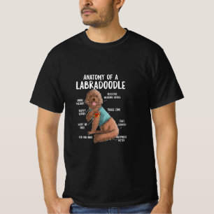 Camiseta Anatomia De Labradoodle Labrador Retriever