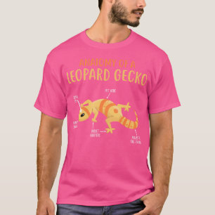 Camiseta Anatomia De Leopardo Gecko Répteis Engraçados Leop