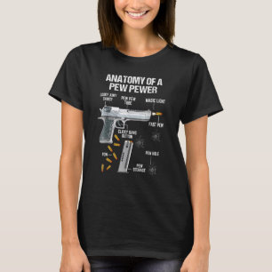 Camiseta Anatomia De Pew Pewer Ammo Gun Memorial